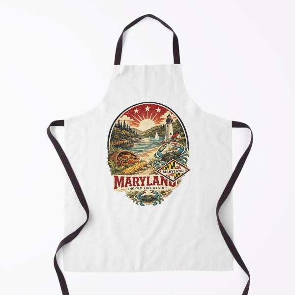 Item preview, Maryland State Print Logo / Maryland/ The Old Line State designed and sold by Thehatinthecat.