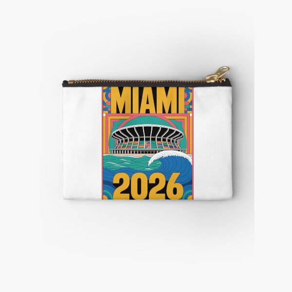 Item preview, Miami 2026 Ocean Wave Football T-Shirt V18 designed and sold by DarylWelsh2024.