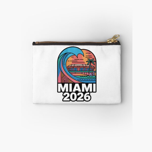Item preview, Miami 2026 Ocean Wave Football T-Shirt V19 designed and sold by DarylWelsh2024.