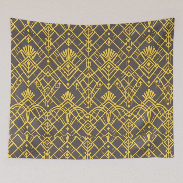 Item preview, Golden Geometric Luxury Pattern designed and sold by FilBlue.