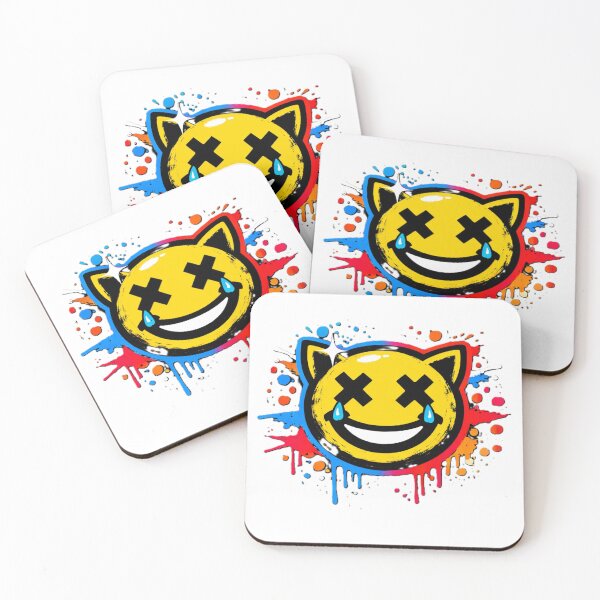 Item preview, Yellow Streetwear Cat – Smiley X Eyes designed and sold by AstraDrip Studio.
