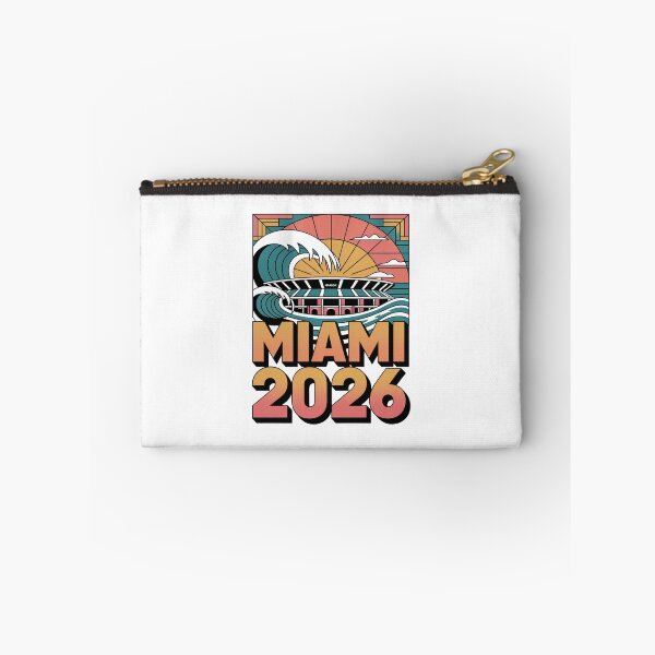 Item preview, Miami 2026 Ocean Wave Football T-Shirt V20 designed and sold by DarylWelsh2024.
