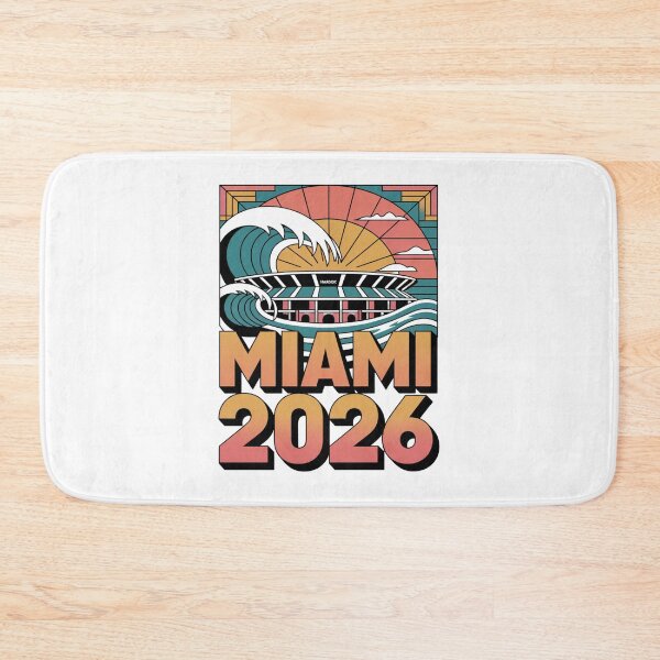 Item preview, Miami 2026 Ocean Wave Football T-Shirt V20 designed and sold by DarylWelsh2024.