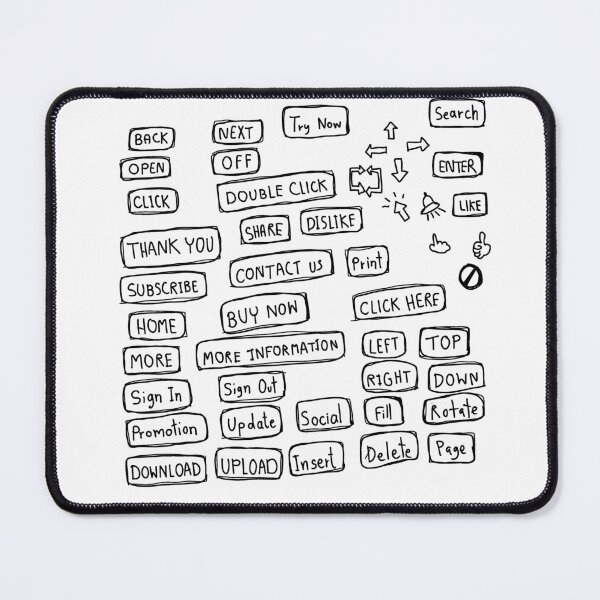 Item preview, Hand Drawn Website Button Doodle Set designed and sold by BlueMorz.