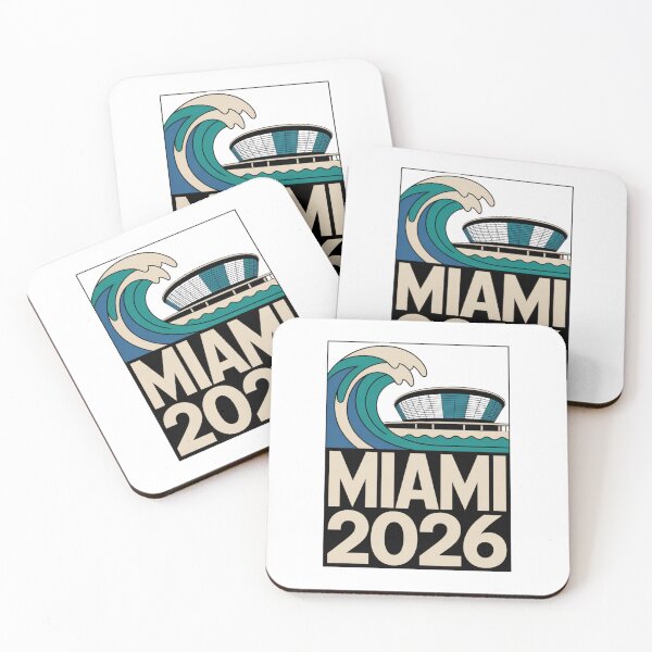 Item preview, Miami 2026 Ocean Wave Football T-Shirt V21 designed and sold by DarylWelsh2024.