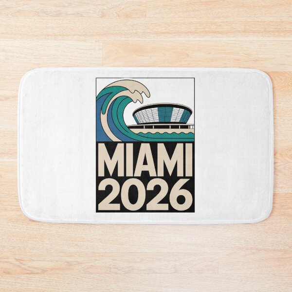 Item preview, Miami 2026 Ocean Wave Football T-Shirt V21 designed and sold by DarylWelsh2024.