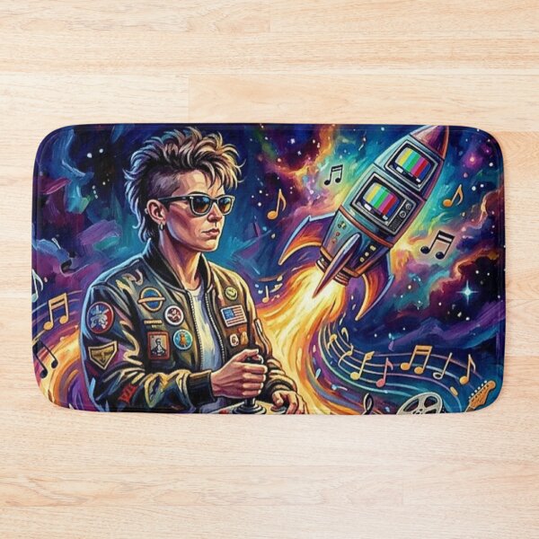 Item preview, A Space-Time Odyssey – Night Flight Fine Art Print designed and sold by Art's Diner.