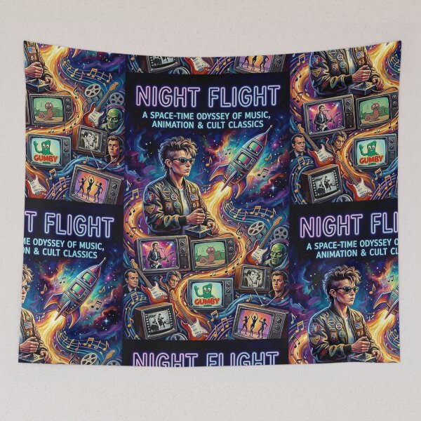 Item preview, A Space-Time Odyssey – Night Flight Fine Art Print designed and sold by Art's Diner.