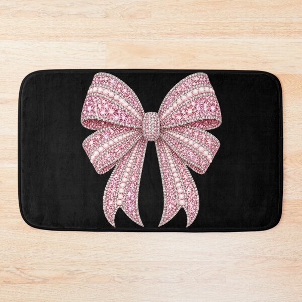 Item preview, Pink Coquette Bow Rhinestone Mosaic | Blush Pink Crystal Bow | Feminine Pearl Gemstone Bow Design | Luxury Coquette Aesthetic Graphic designed and sold by ColorSplash123.