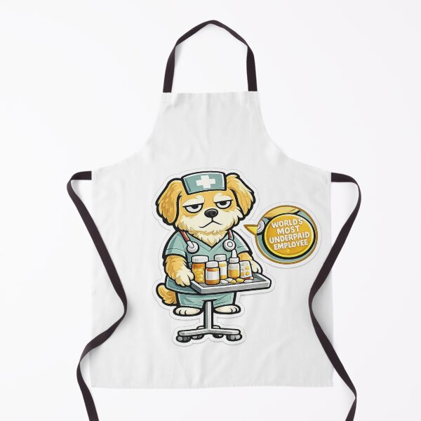 Item preview, Underpaid Nurse Gift Funny Dog Golden Retriever designed and sold by Gentlestate.