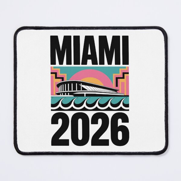 Item preview, Miami 2026 Ocean Wave Football T-Shirt V22 designed and sold by DarylWelsh2024.