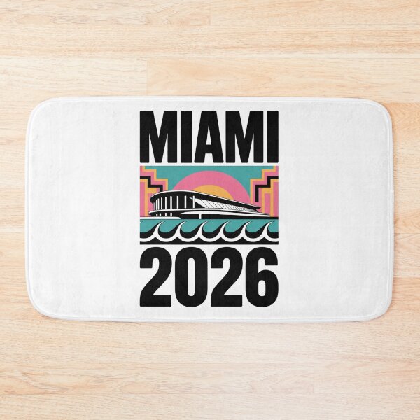 Item preview, Miami 2026 Ocean Wave Football T-Shirt V22 designed and sold by DarylWelsh2024.