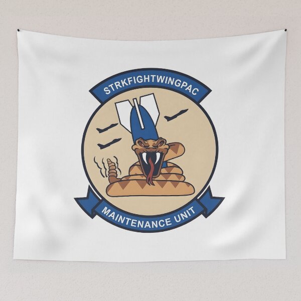 Item preview, STRKFIGHTWINGPAC Maintenance Unit Military Patch designed and sold by CharlieDesings.