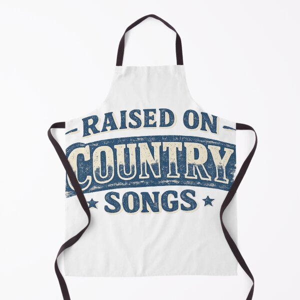 Item preview, Raised On Country Songs Vintage Blue Distressed Typography designed and sold by enerjik.