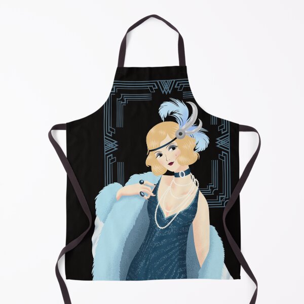Item preview, FLAPPER GIRL | EVENING BLUE | ROARING 20s SERIES  —  GRAPHIC EDITION designed and sold by WitLounge.