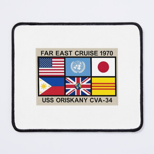 Item preview, USS Oriskany CVA-34 Far East Cruise 1970 Commemorative Patch designed and sold by CharlieDesings.