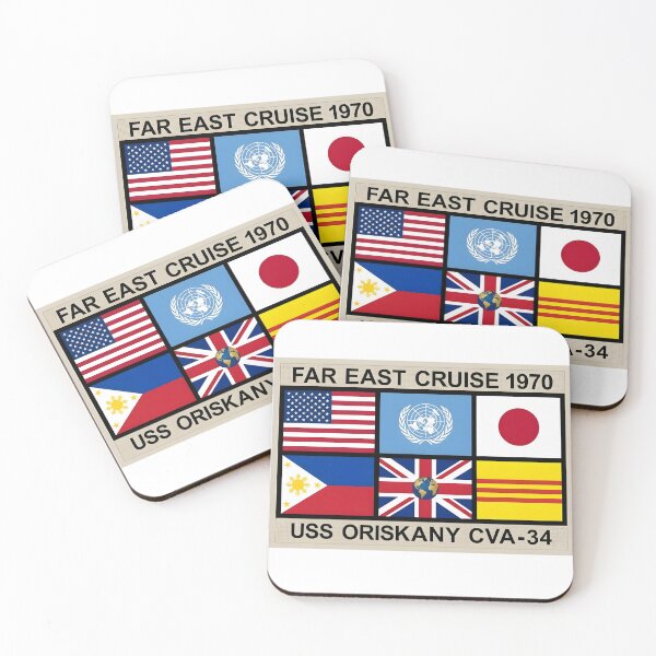 Item preview, USS Oriskany CVA-34 Far East Cruise 1970 Commemorative Patch designed and sold by CharlieDesings.