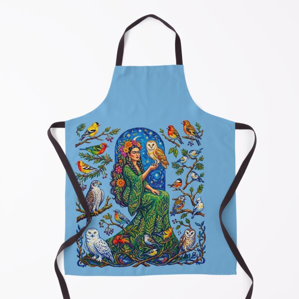 Item preview, Frida Kahlo with Owls and Birds designed and sold by TeeARTHY.