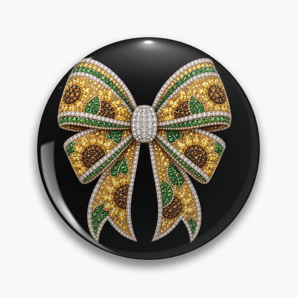 Item preview, Sunflower Country Bow Rhinestone Mosaic | Sunflower Crystal Bow | Rustic Farmhouse Gemstone Bow Design | Luxury Country Glam Graphic designed and sold by ColorSplash123.