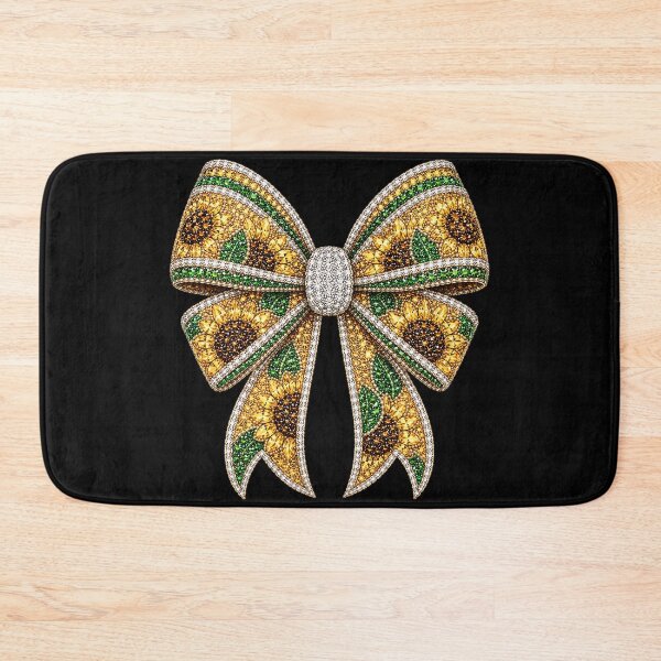 Item preview, Sunflower Country Bow Rhinestone Mosaic | Sunflower Crystal Bow | Rustic Farmhouse Gemstone Bow Design | Luxury Country Glam Graphic designed and sold by ColorSplash123.