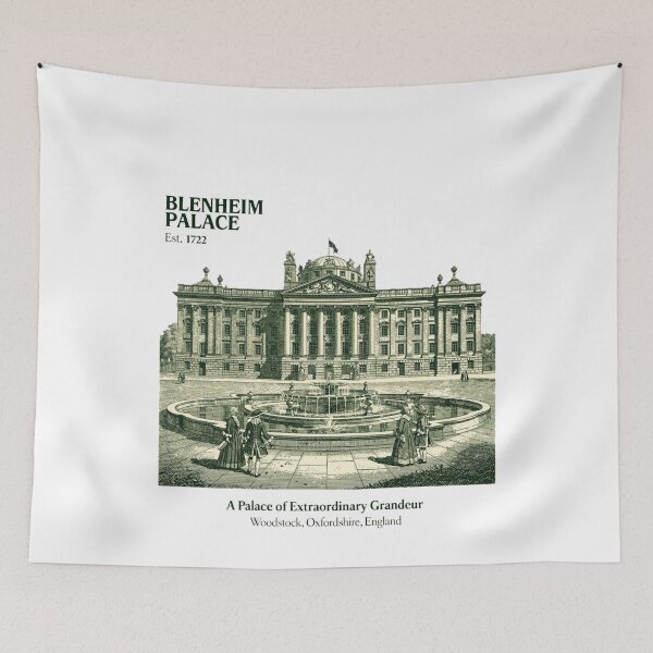 Item preview, Blenheim Palace T-Shirt | Vintage Engraving Est 1722 Oxfordshire England | Dark Academia Historic Estate Gift designed and sold by Panom Suavichien.
