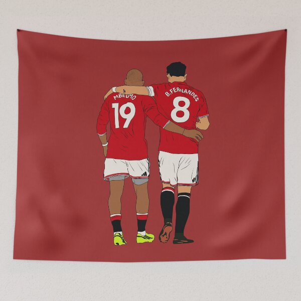 Item preview, Bryan Mbeumo Bruno Fernandes Minimalist Sticker designed and sold by Hevding.