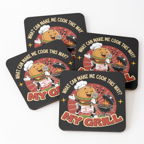 Item preview, My Grill - Funny Retro BBQ Burger Grillmaster designed and sold by KennyTheBartender.