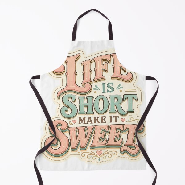 Item preview, Life Is Short Make It Sweet Retro 70s Typography designed and sold by enerjik.
