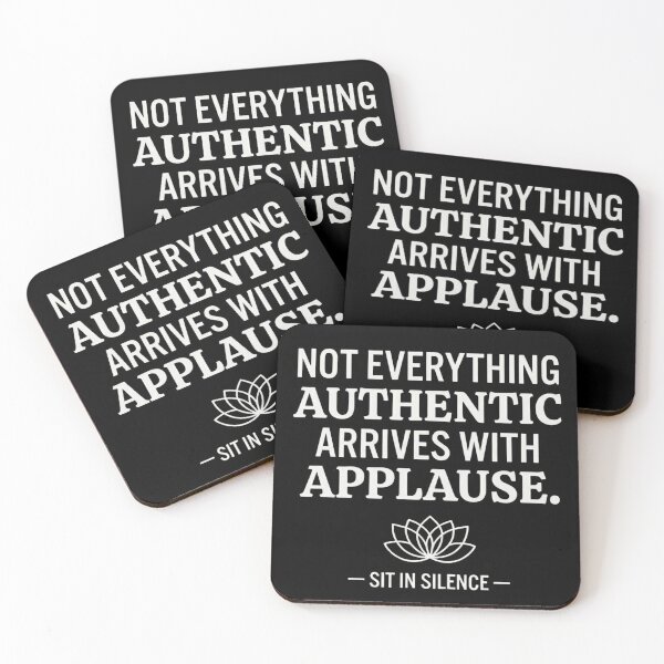 Item preview, Not Everything Authentic minimalist—Soft Stillness.  designed and sold by SitInSilence24.