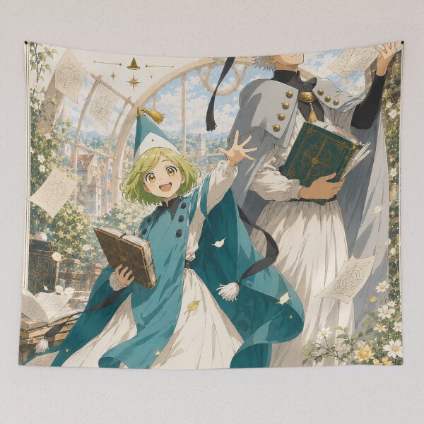 Item preview, Witch Hat Atelier Qifrey and Coco 2 Anime Poster designed and sold by MattSherman.