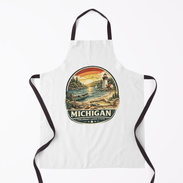 Item preview, Michigan State Print Logo / Michigan The Great lakes State designed and sold by Thehatinthecat.