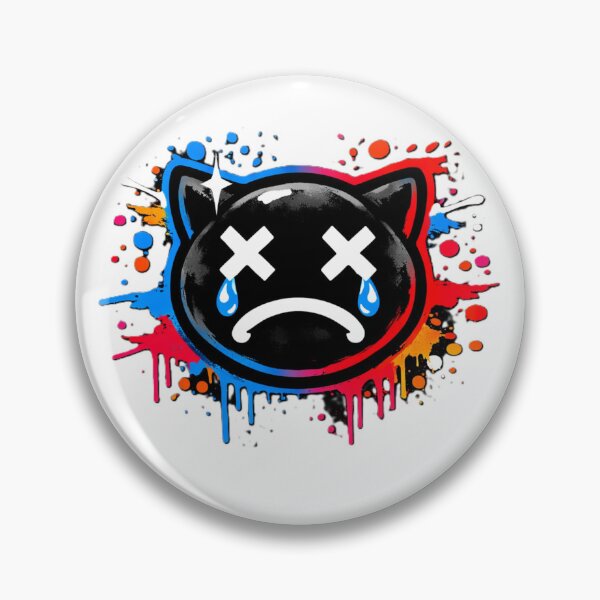 Item preview, Crying Streetwear Cat – Black X Eyes designed and sold by AstraDrip Studio.