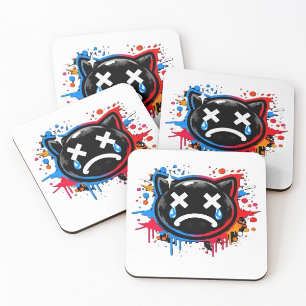 Item preview, Crying Streetwear Cat – Black X Eyes designed and sold by AstraDrip Studio.