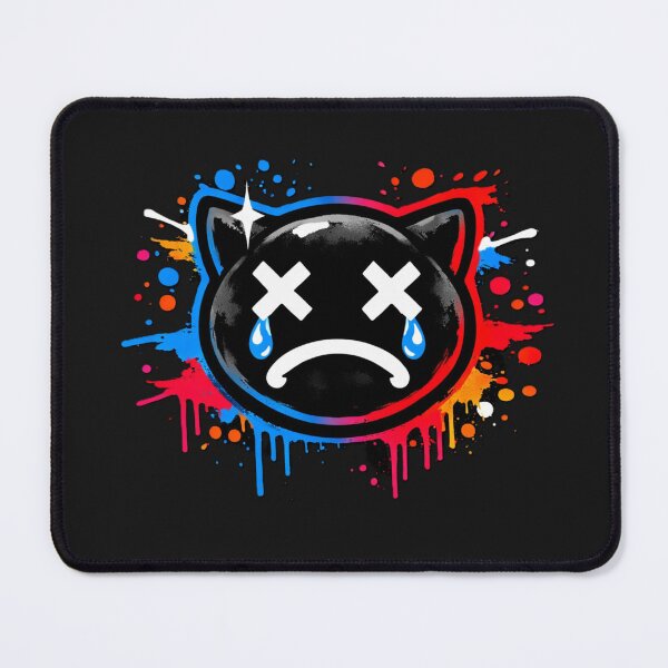 Item preview, Crying Streetwear Cat – Black X Eyes designed and sold by AstraDrip Studio.