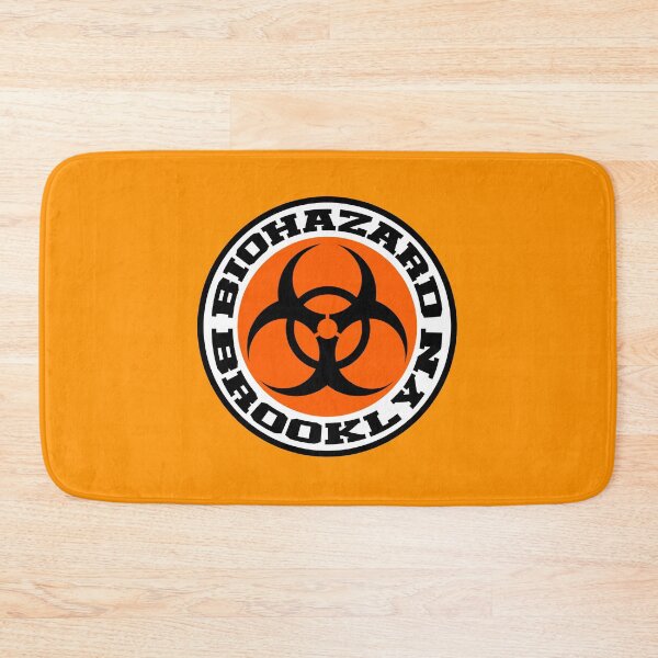 Item preview, Biohazard Brooklyn NYHC Orange Patch Logo designed and sold by Libérica Studio.