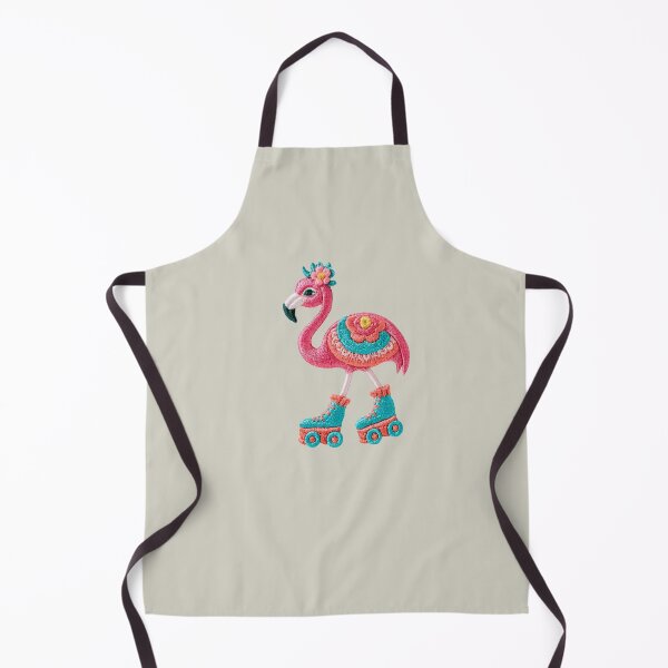Item preview, Retro Flamingo Roller Skate Patch designed and sold by MegaNovaArt.