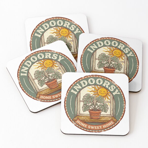 Item preview, Retro Indoorsy Monstera Plant - Cozy Home Sweet Home Art designed and sold by fit-and-fine26.