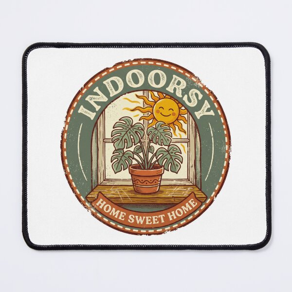 Item preview, Retro Indoorsy Monstera Plant - Cozy Home Sweet Home Art designed and sold by fit-and-fine26.