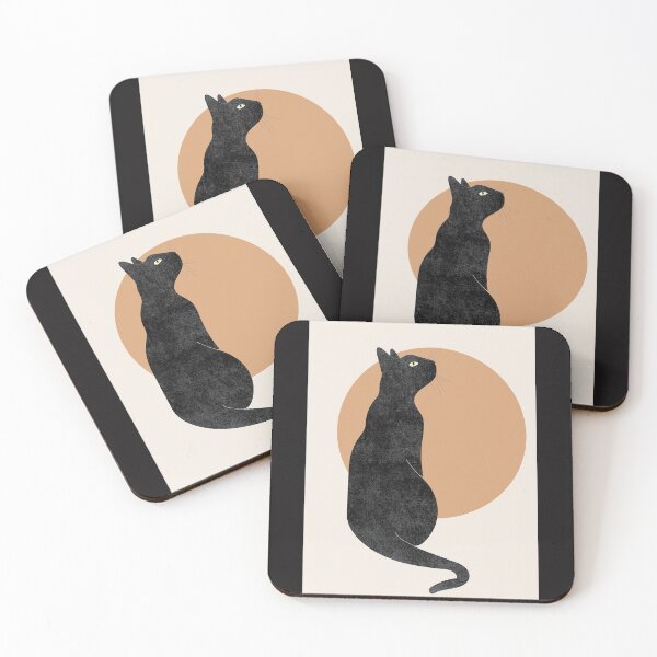 Item preview, Funny Black Cat Sticker – Emotionally Supported By My Cat | Cute Cat Lover Gift | Black Cat Cartoon Design designed and sold by AmazingShop12.