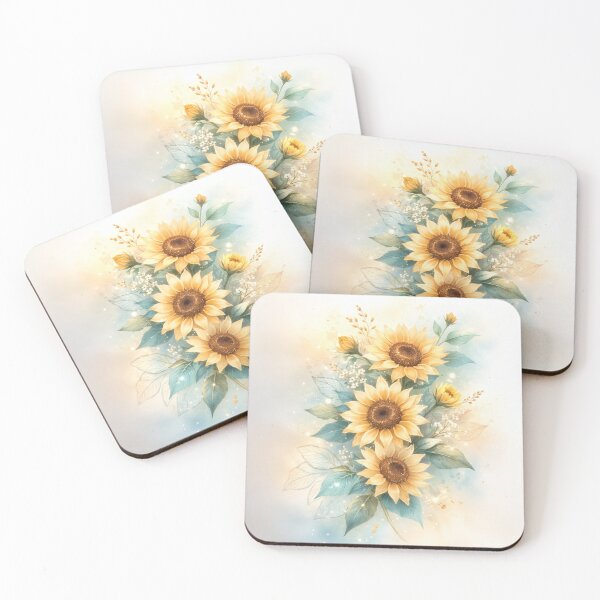 Item preview, Elegant Watercolor Sunflower Bouquet designed and sold by 0606PM.