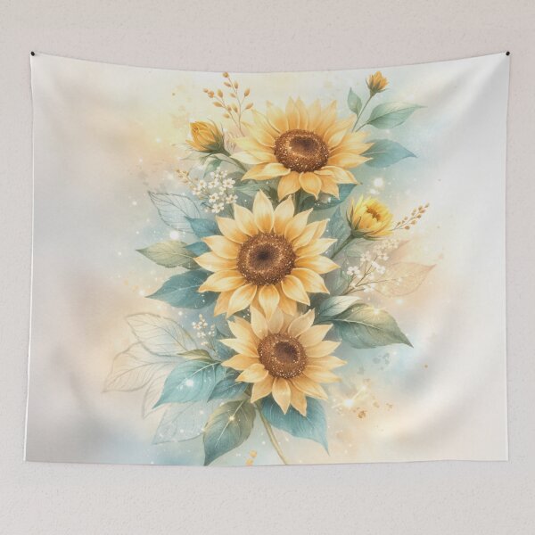 Item preview, Elegant Watercolor Sunflower Bouquet designed and sold by 0606PM.