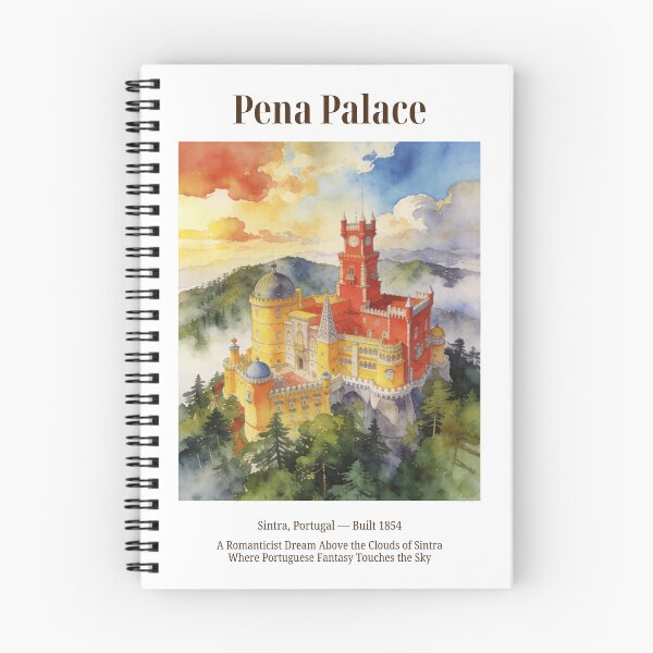 Item preview, Pena Palace Vintage Watercolor Art Print | Romanticist Portuguese Castle | Sintra Portugal Wall Decor designed and sold by Panom Suavichien.