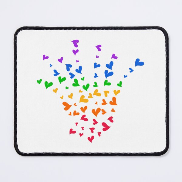 Item preview, Rainbow Hearts Handprint Silhouette Colorful Love Graphic designed and sold by SolutionsArt.