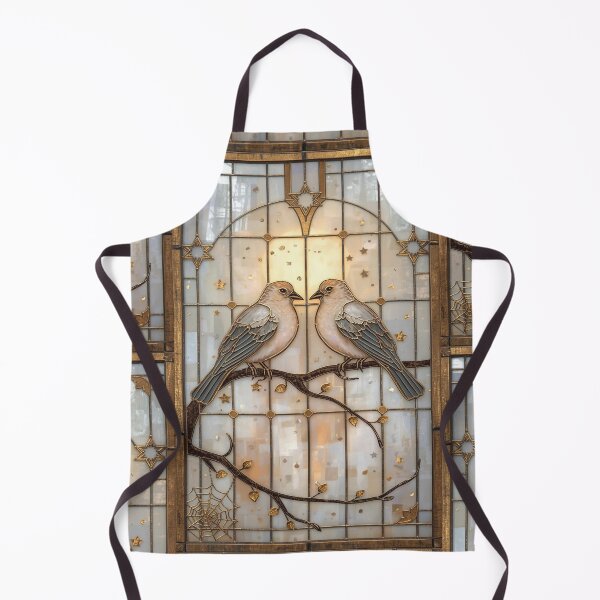Item preview, Blue Birds in Celestial Stained Glass designed and sold by BriSher.