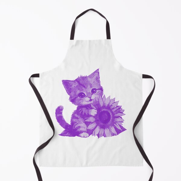 Item preview, Kitten Hugging Sunflower designed and sold by kinpirks.