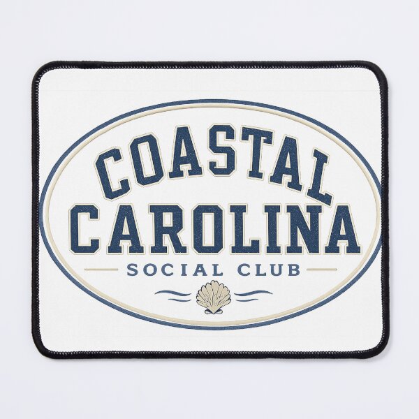 Item preview, eCoastal Carolina Social Club Vintage Nautical Shell Badge designed and sold by enerjik.