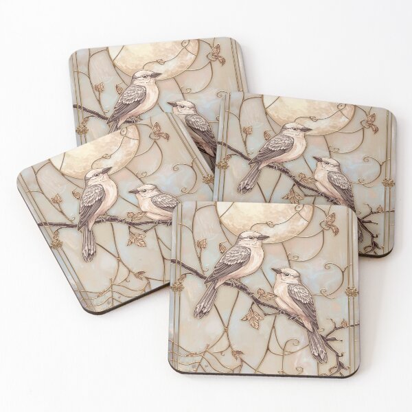 Item preview, Blue Birds in Celestial Stained Glass designed and sold by BriSher.