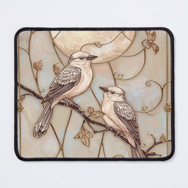 Item preview, Blue Birds in Celestial Stained Glass designed and sold by BriSher.