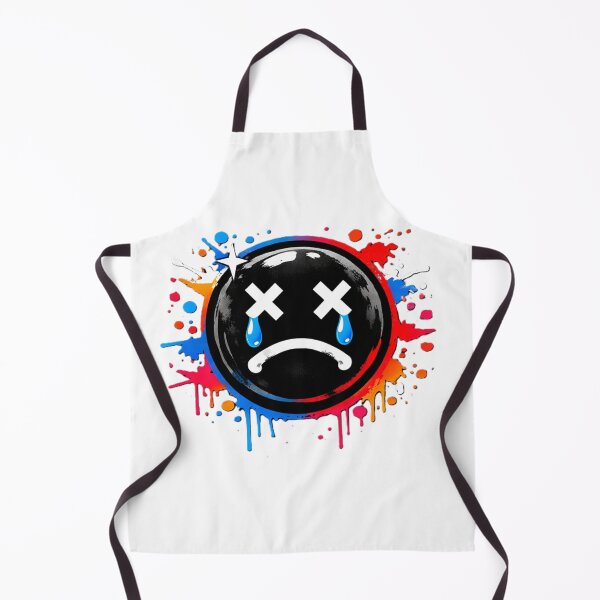 Item preview, Crying Black Smiley – Streetwear Graffiti designed and sold by AstraDrip Studio.