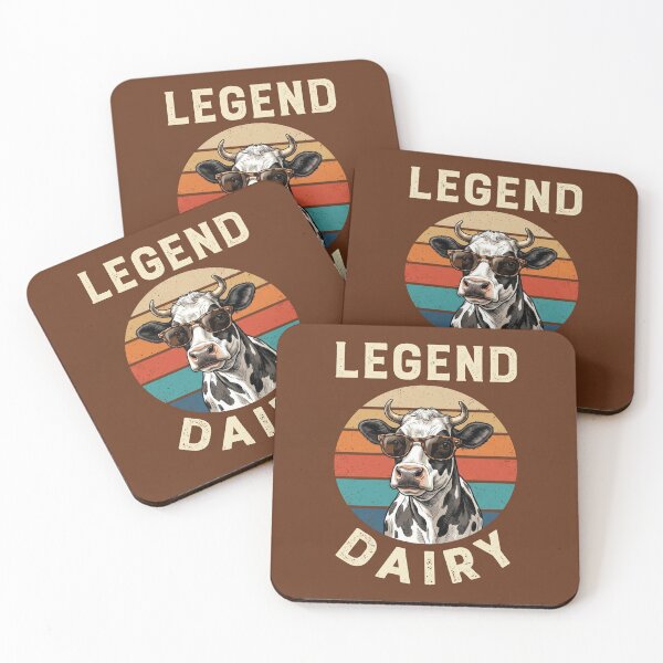 Item preview, Legend Dairy Funny Farmer Cow Farmer Pun Graphic Cow Vintage (1) designed and sold by weirdcountry.